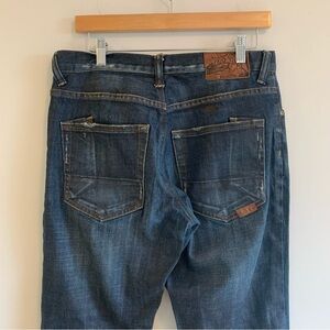 PRPS Barracuda Distressed Blue Denim Jeans Mens 34 Tailored to 33